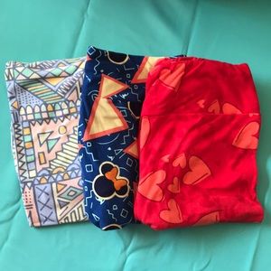 NWOT! Lula Roe Leggings OS Set#10